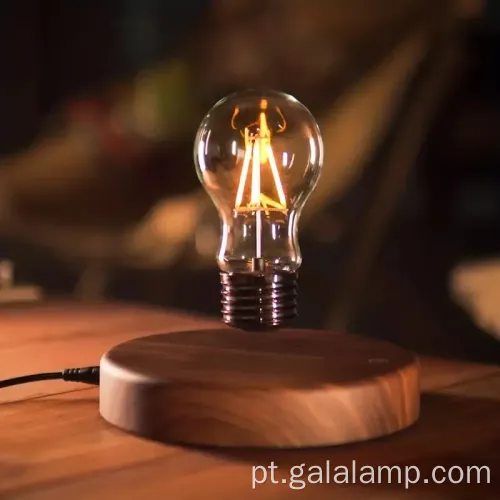 Lâmpada de mesa de lâmpada levitando com carregamento sem fio